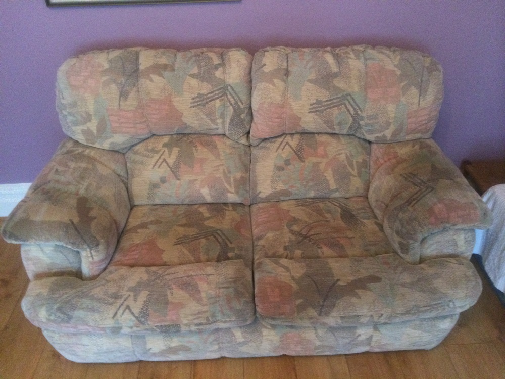 sofa after cleaning