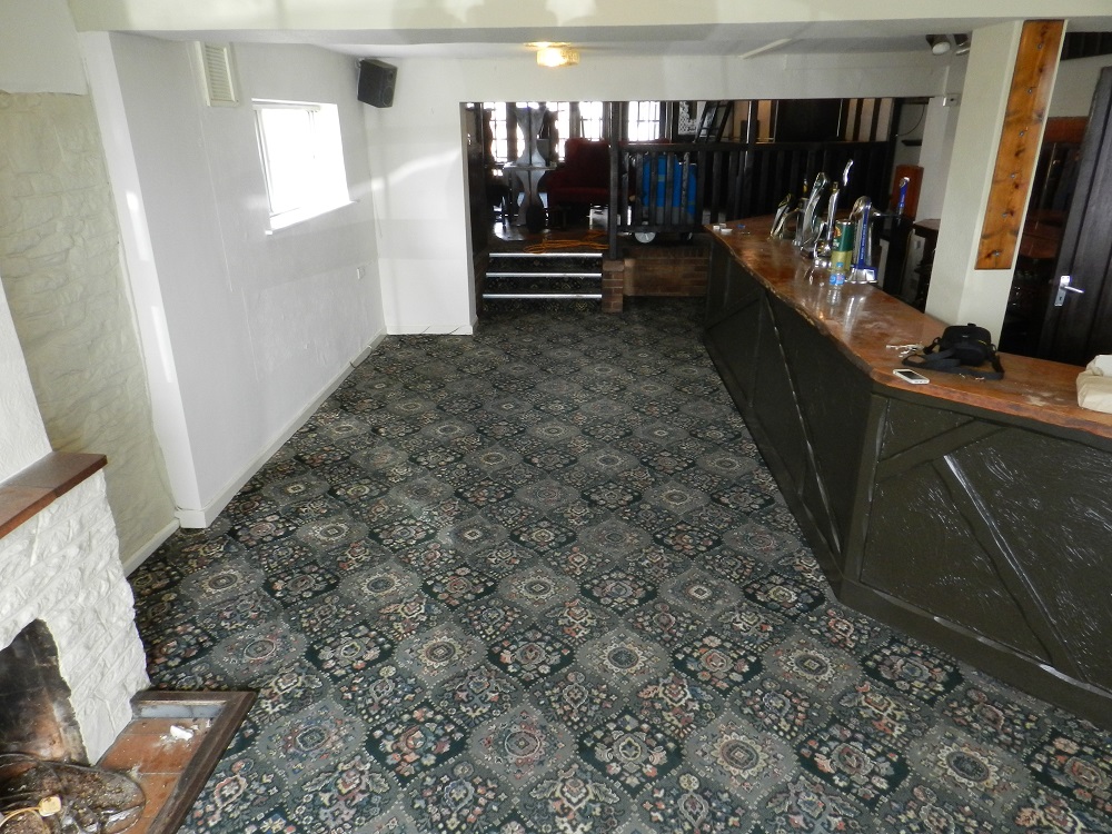 after cleaning pub carpet