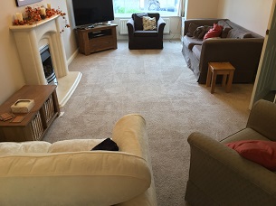 lounge carpet after cleaning